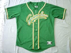 MiLB Jersey【グリーンズボロ・グラスホッパーズ(PITパイレーツ傘下１A)／ロゴ縫い付け／サイズM／MADE IN USA】送料750円～