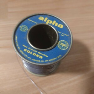 ALPHA ヴィンテージ はんだ ハンダ solder 63/37 切売り 1m 1メートル　/検索　siemens klangfilm KESTER TELEFUNKEN NASSAU ERSIN