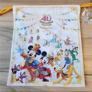 ディズニー　40周年　グランドフィナーレきんちゃく新品未使用ディズニー購入パルパルーザファンタジースプリングスダッフィー