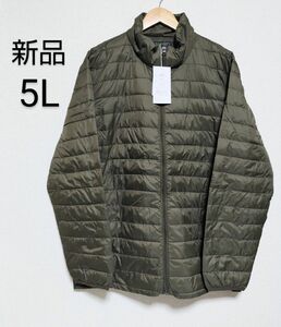 【新品】ALASKO ダウンジャケット 薄手 カーキ 5Lサイズ
