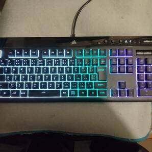 《送料無料》CORSAIR K55 RGB PRO ゲーミングキーボード、ブラック IP42 防塵・防滴 CH-9226765-JPの画像1