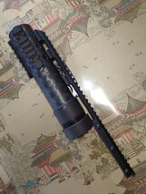 激レア 実物A.R.M.S PRI カーボンハンドガード スワンスリーブ付き M4 AR15 MP5_画像2