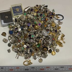 全刻印付 SILVER 925 STERLING 純銀 Pt900 850 K18 K14WG 18K 14K 色々 ピン タイタック 358点1431g アクセサリー 大量 まとめ セットの画像1