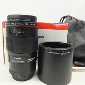 Canon EF 100mm F2.8L Macro IS USM キャノン 元箱・付属品・おまけ付の画像1