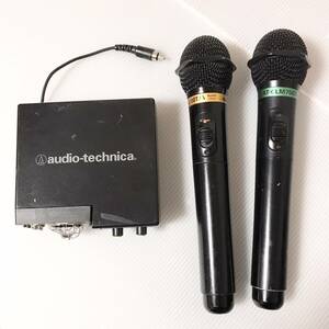 【1円】 レシーバー マイク 2本 セット オーディオテクニカ audio-technica INFRARED RECEIVER AT-CR700 A/B ジャンク品扱い