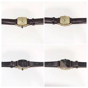 【1円】 時計 SEIKO セイコー Exceline エクセリーヌ 1221-5010 QUARTZ クォーツ 3針 ゴールド文字盤 腕時計 ウォッチ ジャンク品扱いの画像5