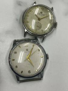 14.稼働品・不動品・2点まとめ売り・SEIKO セイコー エクストラフラット EXTRA FLAT ユニーク メンズ 腕時計 手巻き アンティーク//TO95