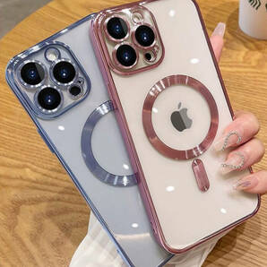 iphone11proケース TPU 軽量 ケース 無線 磁気 ワイヤレス充電 ブラック の画像2