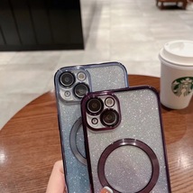 iphone15ケース TPU お洒落 軽量 ケース 耐衝撃　無線　磁気 ワイヤレス充電 ブラック _画像7