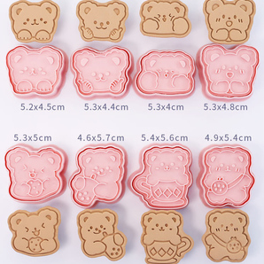 j クッキー型　8個セット　かわいい　アニメ クッキー　　お菓子作り　型抜き　　アイシングクッキー　キャラ弁粘土作り　工作9