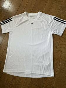 USED　Tシャツ　メンズ　サイズO　メッシュ　速乾　アディダス（adidas）　カラー　ホワイト