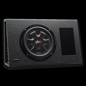 ■USA Audio■ PowerBass PS-AWB101T アンプ内蔵薄型サブウーハーBOX 25cm Max.325W パワーバス