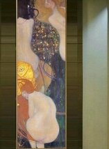 アートパネル インテリア 絵画 壁掛け 店舗用ディスプレイ用 世界の名画 クリムト 特大サイズ 縦長120cm アートポスター 木枠付き完成品_画像6