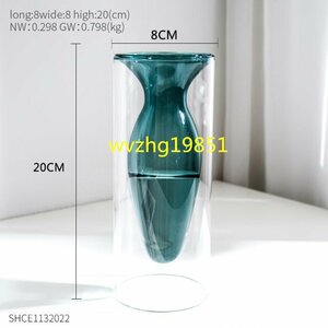 北欧 装飾 クリスタル花瓶 ガラス 花ベース リビング クリエイティブ オシャレ 6種展開DJ688