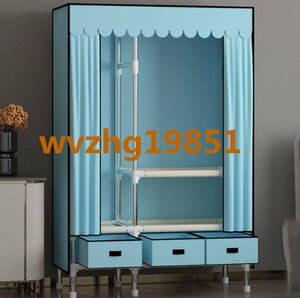 wardrobe closet with cover hanger rack clothes storage Western-style clothes Dance high capacity portable wardrobe shelves hanging lowering rail . drawer attaching 