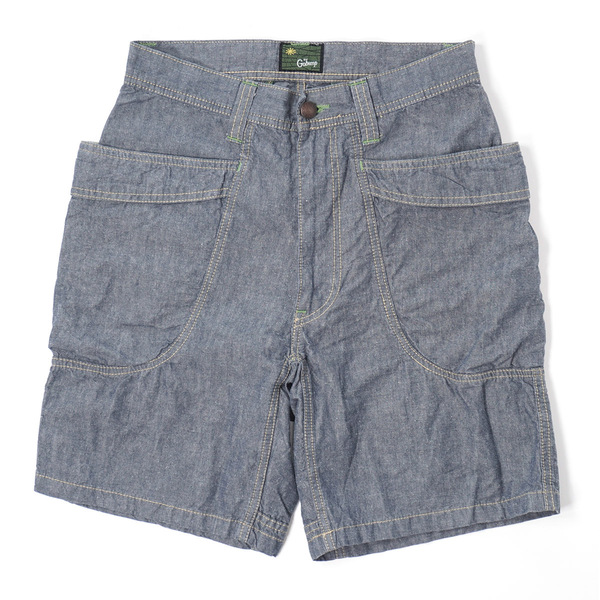 GOHEMP VENDOR SHORTS【30】ゴーヘンプ シャンブレー ベンダーショーツ ショートパンツ ハーフ キャンプ アウトドア フェス