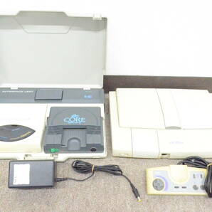 B◆NEC PC Engine Duo-R PI-TG10 CoreGrafx PI-TG3 CD-ROM PLAYER CDR-30A INTER FACE UNIT IFU-30A ゲーム機 本体 2点セット◆の画像1