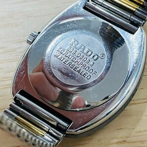 B◆RADO ラドー DIASTAR ダイヤスター 636.0308.3 カットガラス 11Pダイヤ デイデイト 自動巻き メンズ 腕時計◆の画像7