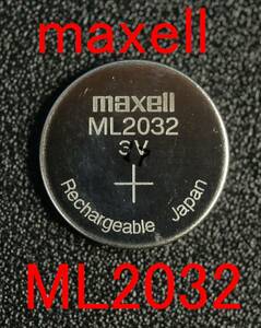 *[ prompt decision free shipping ]1 piece 860 jpy ML2032 3V Maxell (mak cell ) lithium two next rechargeable battery *