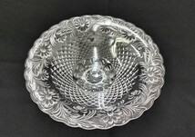 【未使用品】HOYA CRYSTAL ホヤクリスタル 脚付き コンポート フルーツバスケット ガラス フルーツ皿 盛皿 約26.5cm×約10.5cm【保管品】80_画像2