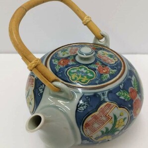 1円～スタート【美品】有田焼 祥楽作 茶器揃 献上古伊万里 色絵 急須＆湯呑5客 セット ※共箱なし【長期保管品】(80)の画像4