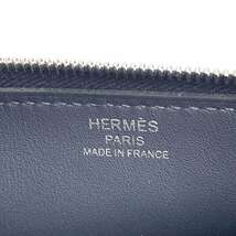 エルメス ポーチ ジップアンゴーPM ブルーニュイ/シルバー金具 エバーカラー B刻印 HERMES シェーヌ ダンクル 小物入れ 化粧ポーチ_画像5