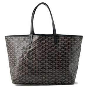 ゴヤール トートバッグ サンルイ PM PVC GOYARD バッグ ポーチ付き ショルダーバッグ 黒 【安心保証】