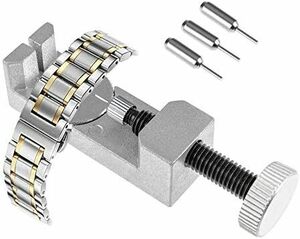 [HIRAISM] 時計 工具 腕時計 ベルト調整 バンド交換 修理 メンテナンス スペアピン付き シルバ