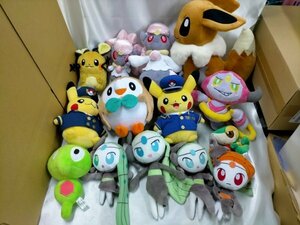 ポケモン　 ぬいぐるみ 14点 まとめて　ポケモンセンター　メロエッタ　ディアンシー　ピカチュウ　フーパ　イーブイ　他 【2ftana】