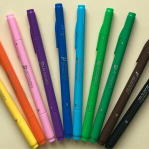 トンボ　PLAY COLOR2　水性ペン 10本 ②　太細ツインサインペン 1.2mm　0.4mm　Tombow