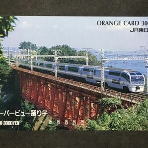 使用済み＊オレンジカード スーパービュー踊り子 JR東日本＊鉄道 資料の画像1