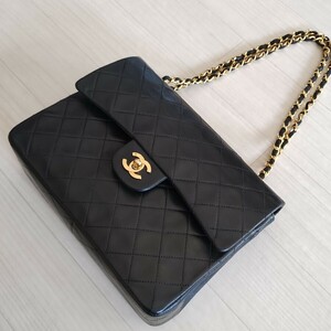 CHANEL シャネル チェーンショルダーバッグ ショルダーバッグ マトラッセ ヴィンテージ ダブルフラップ Wフラップ ラムスキン シール有 25