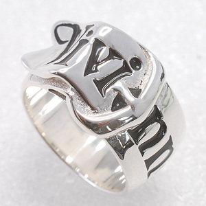 Vivien Westwood SV925 Relf Ring Size Size/Actual Size 10/Vivienne West Logo Design Design Silver New Condect (14618)