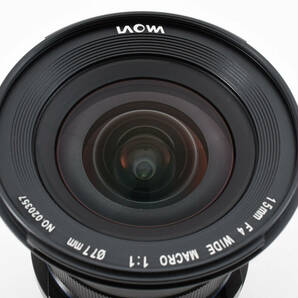 【美品】ラオワ LAOWA 15mm F4 WIDE ANGLE MACRO Canon キヤノン用 フルサイズ対応 の画像4