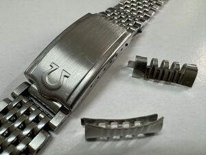 オメガ 1037 ステンレスベルト OMEGA vintage stainless steel bracelet エンドピース　614 609 ツ-1