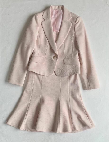 WHITE JOORA ホワイトジョーラ　セットアップ　スーツ　 スカート　ジャケット　11号　セレモニー　ピンク
