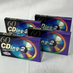 TDK CDing-II　ハイポジ カセットテープ 60 CD2-60G 記録媒体　4本　未開封