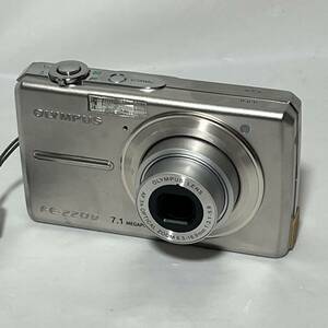 OLYMPUS FE-220D オリンパス デジタルカメラ デジカメ シルバー 中古動作品