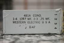Western Electric ウエスタン・エレクトリック 481A コンデンサー 0.7MF/0.13MF ネットワークやアンプの作成等にどうぞ！ 未使用品。 ペア_画像4