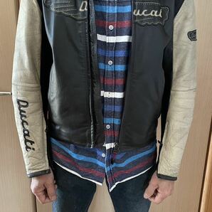 ダイネーゼ / DUCATI ドゥカティ レザージャケット ライダースジャケット 48サイズ Mサイズの画像10