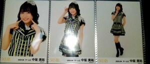 即決あり 中坂美祐 SKE48 2024年 4月 月別 チーム別 ランダム 生写真 3種 コンプ RESET 衣装 4月25日到着