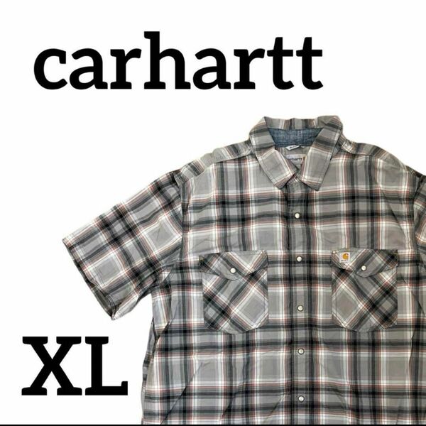 carhartt カーハート　シャツ　ボタンダウン　XL チェックシャツ　ワークシャツ