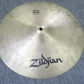 ☆ Zildjian ジルジャン MEDIUM CRASH 18/45cm ROCK CRASH 16/40cm シンバル2枚セット ☆ジャンク☆の画像2