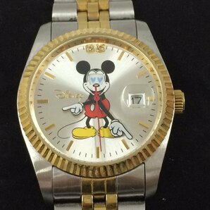 f103*80 【現状品】 DISNEY ディズニー MICKEY MOUSE ミッキーマウス 腕時計 2000本限定 シリアルナンバー 天然ダイヤモンド2石 PV-2126の画像3