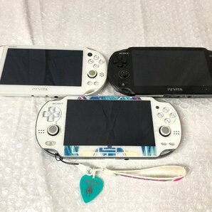 k087*80 【ジャンク】 SONY PlayStation Vita PSV 3台セット まとめ売り PCH-1000×2 PCH-2000×1の画像1