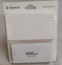 Ea1 01016 cheero モバイルバッテリー 5000mAh Energy Plus iphone/androidの充電が約2回可能 PSEマークあり_画像1