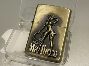 1円 ZIPPO ライター マルボロ Marlboroジッポ Zippoオイルライター真鍮製 中古品 喫煙グッズジッポー E9865