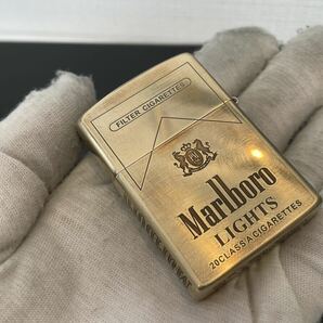 ZORRO 6面彫刻 未使用Marlboro オイルライター 真鍮 インサイドユニットも真鍮製 喫煙具 の画像1