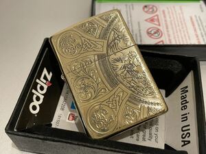 1円～新品 ZIPPO ライター ジッポー オイルライター 未使用 真鍮製ゴールド