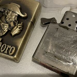 1円 ZIPPO ライター マルボロ Marlboroジッポ Zippoオイルライター真鍮製 中古品 喫煙グッズ ジッポー 火花確認済R67549の画像10